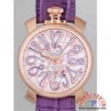 ガガミラノ マニュアーレ　48mm　手巻き 5011.MOSAICO1S パープル革