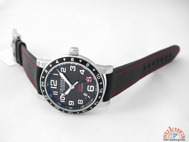 グラハム GRAHAM シルバーストーン タイムゾーン GMT 2TAS.B02A ブラックカーボン