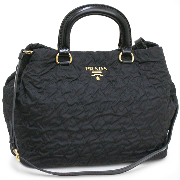 プラダ PRADA キルティング ナイロン ブラック TESSUTO IMPUNTU B2043D
