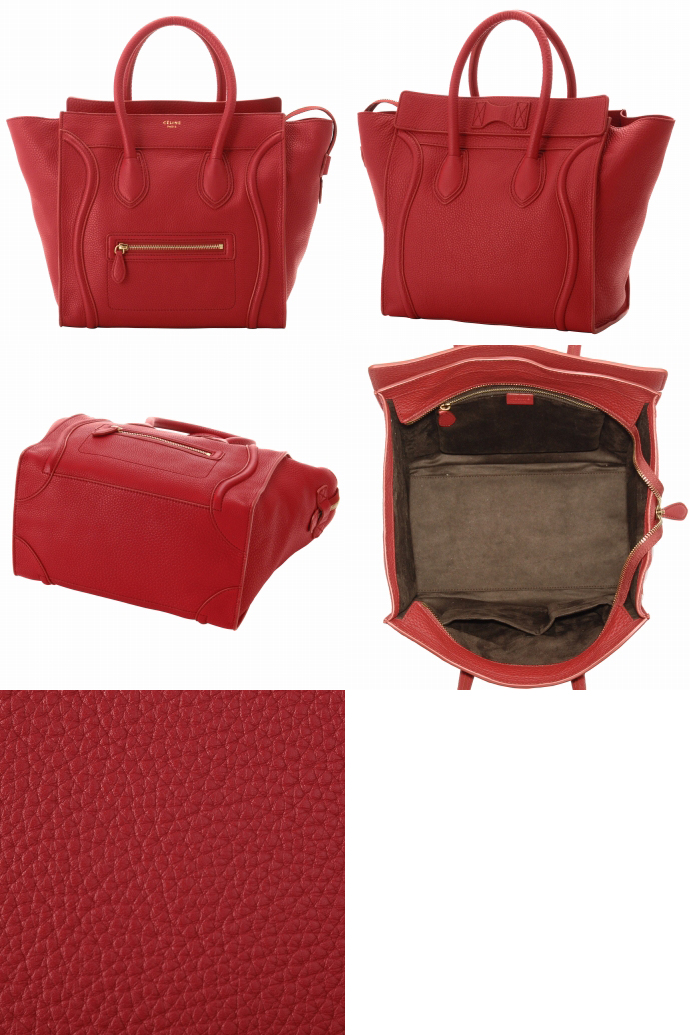 セリーヌ MINI SHOPPER GRAINEDボックス型トートバッグ 16521 3GFL 27ED