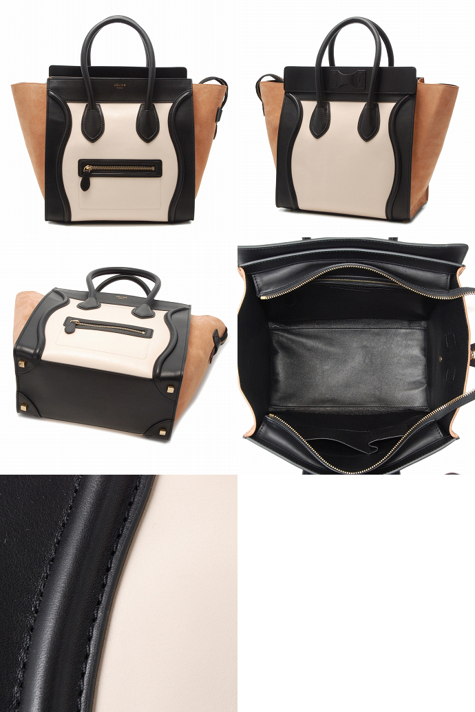 セリーヌ MINI LUGGAGEハンドバッグ 16521 3MBA 01BC