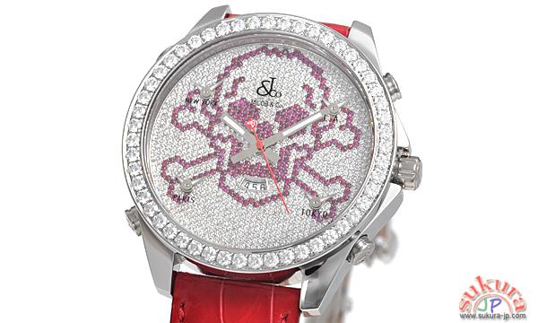 ジェイコブ時計 コピー ＪＣ－ＳＫＵＬＬＤ ＲＥＤ JC-SKULLD RED