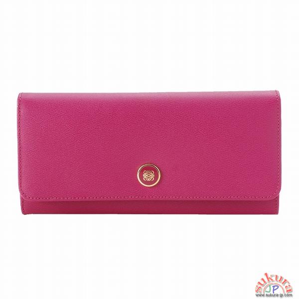 ロエベコピー ロゴボタン付き2つ折り長財布 11830C18 7170