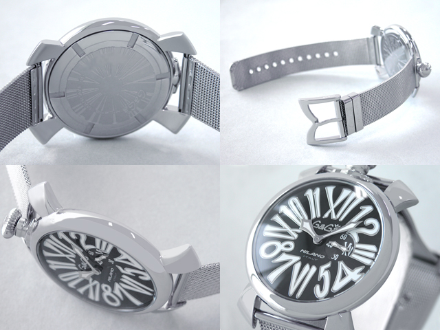 ガガミラノ スリム 46mm クォーツ 5080.2 SSブレス