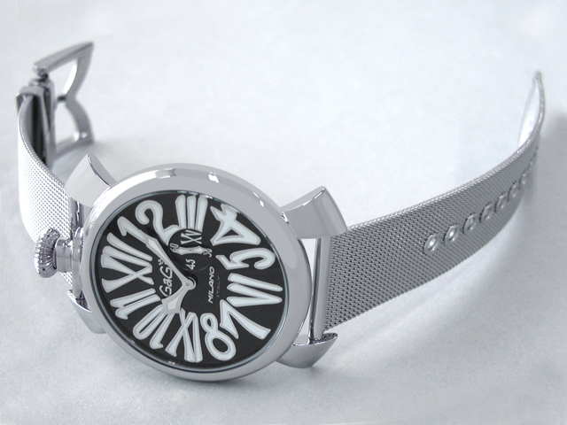ガガミラノ スリム 46mm クォーツ 5080.2 SSブレス