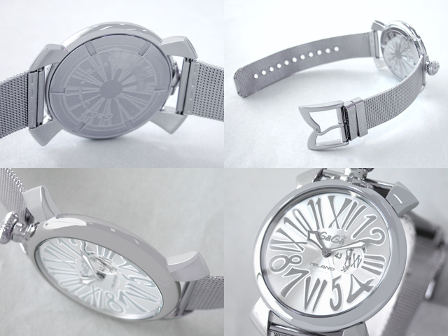 ガガミラノ  スリム　46mm　クォーツ 5080.3 SSブレス