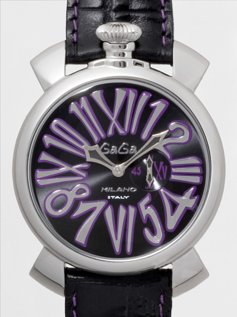 ガガミラノ スリム 46mm クォーツ 5084.1 SS/ブラック革