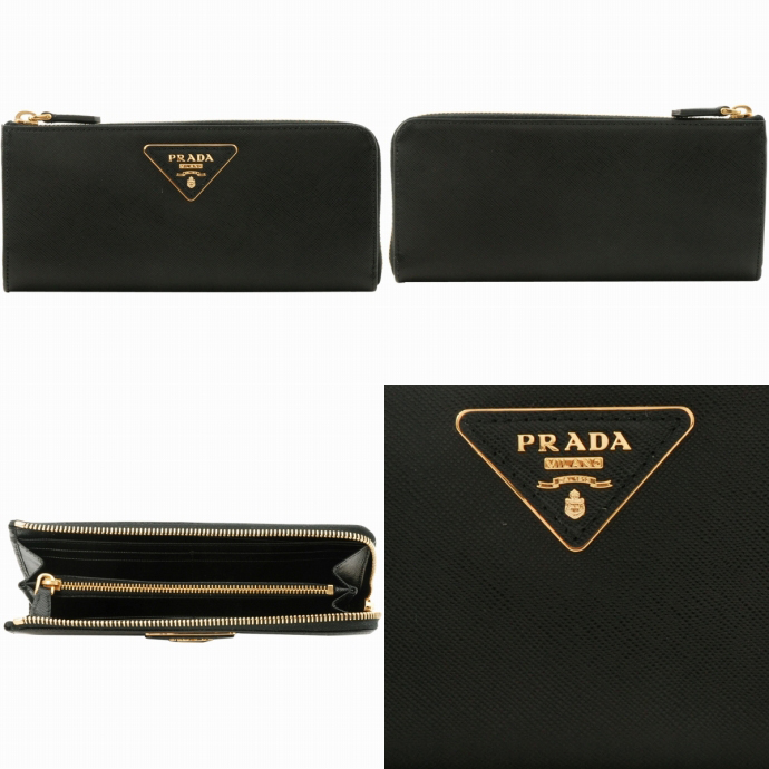 プラダ 2014年春夏新作 SAFFIANO TRIANGOLO L字ファスナー長財布 1M1183 ZLR 002