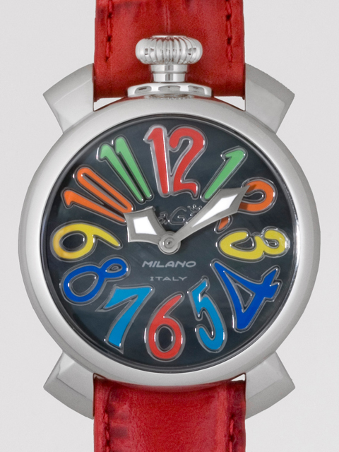 ガガミラノ マニュアーレ　40mm　クォーツ 5020.2 レッド革