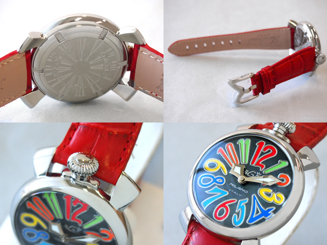ガガミラノ マニュアーレ　40mm　クォーツ 5020.2 レッド革