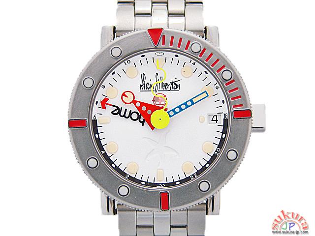アランシルベスタイン MARINE G マリーンG GMT 裏スケ 白文字盤