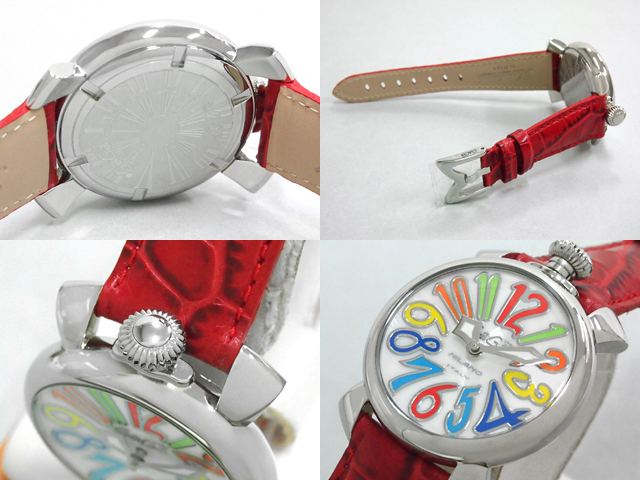 ガガミラノ マニュアーレ　40mm　クォーツ 5020.1 レッド革
