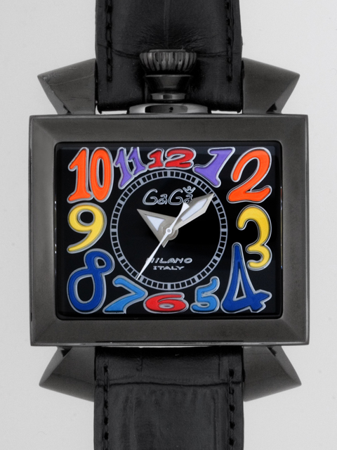 ガガミラノ ナポレオーネ　46mm　自動巻き 6002.1 ブラック革