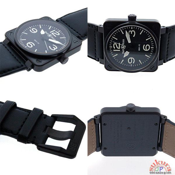 ベル&ロス BR01-92CFB-CA ブラック 46mm PVD N品
