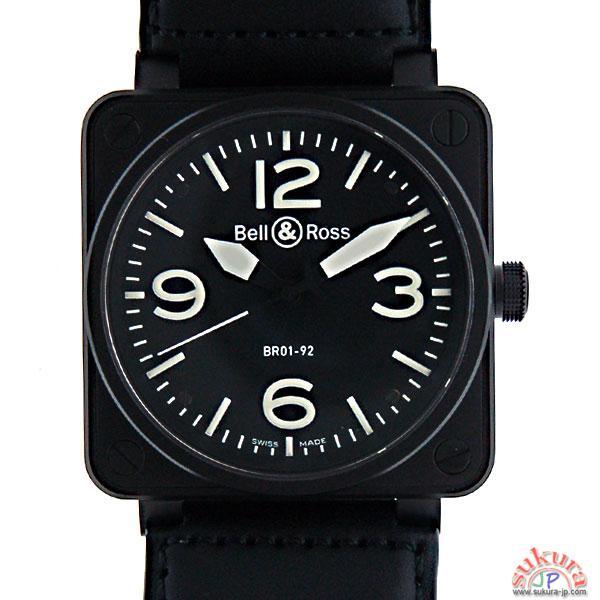 ベル&ロス BR01-92CFB-CA ブラック 46mm PVD N品