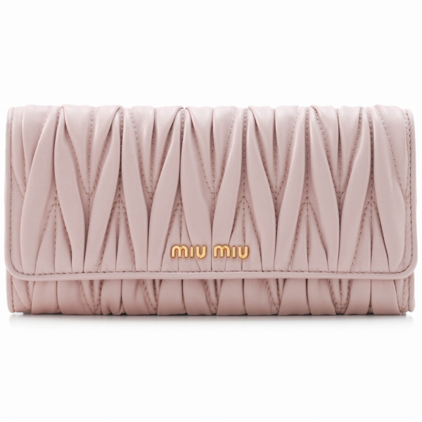 ミュウミュウ MATELASSE LUX長財布 5M1109 MATELASSE OPALE