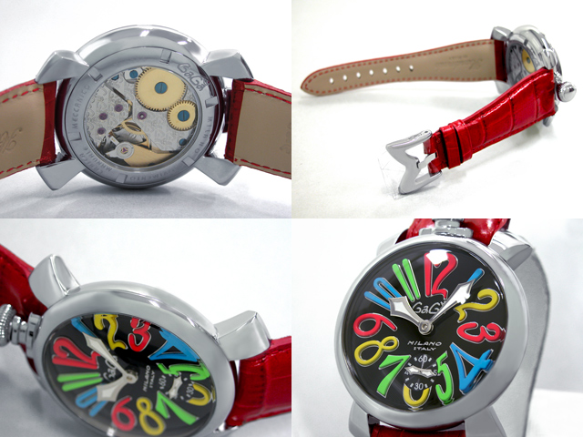ガガミラノ マニュアーレ　48mm　手巻き 5010.2 レッド革