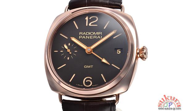 パネライ ラジオミール ３デイズＧＭＴ オロロッソ ４７mm PAM00421