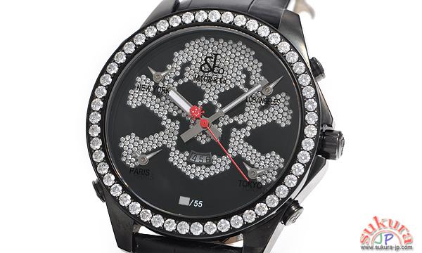 ジェイコブ時計 コピー ＪＣ－ＳＫＵＬＬ１０ 世界５５本限定 JC-SKULL10