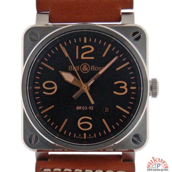 ベル&ロス BELL&ROSS BR03-92 ゴールデンヘリテージ 42mm SS ブラック