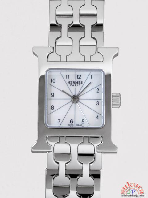 エルメスHウォッチ レディース HH1.110.212/4835 SS ブレス ホワイトシェル