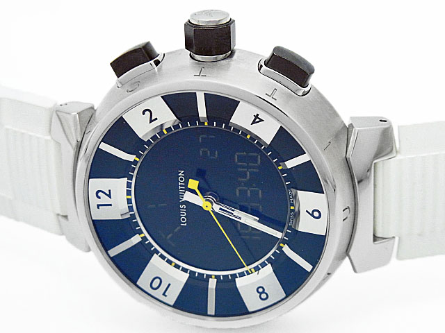 ルイ・ヴィトン タンブール イン ブラック Q118F GMT デジタル