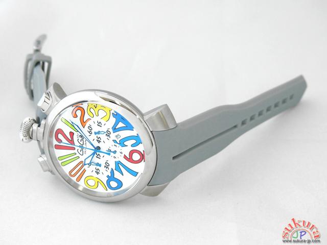 ガガミラノコピー マニュアーレ クロノ 48mm クォーツ 5050.1 グレーラバー