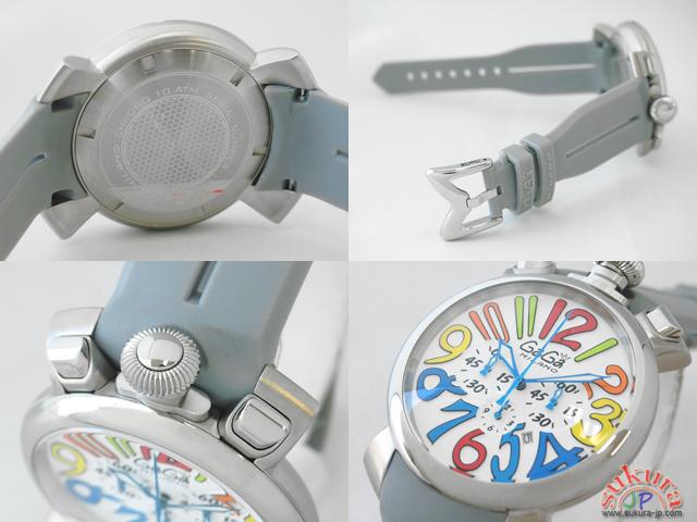 ガガミラノコピー マニュアーレ クロノ 48mm クォーツ 5050.1 グレーラバー