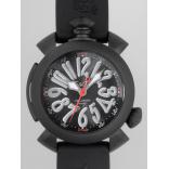 ガガ･ミラノスーパーコピー GAGAMILANO ダイビング　48mm　自動巻 z5042 ブラックラバー ブラック/グレーアラビア 