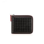 2015SSセレブ・モデル愛用クリスチャン ルブタンコピー Christian Louboutin ☆Panettone Spikes Square Wallet Black Leather☆レディースウォレット・財布 3155062CM5
