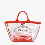 2018SS ☆PRADA プラダスーパーコピー☆ビニール ハンドバッグ 1BG166 rosso