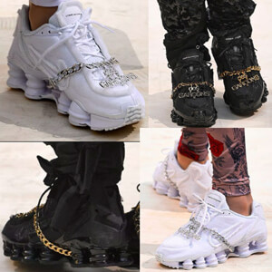 エアマックス95 偽物 コムデギャルソン スニーカー 偽物 ナイキ Shox TL x CDG Comme des Garcons "Black" WMNS 2021SS 19
