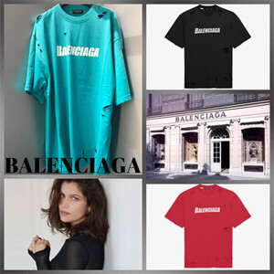 バレンシアガ Tシャツ コピー  2025新作 Boxy CAPS VINTAGE JERSEY 651795TKVB