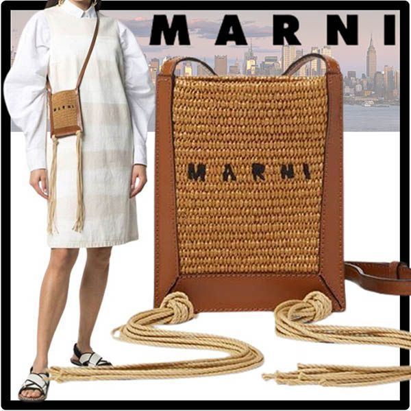 マルニ かごバッグ 偽物★MARNI★MINI FRINGE BA.G★バッグ