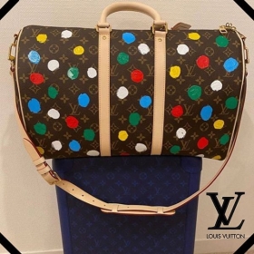 ルイヴィトン LV × YK キーポル・バンドリエール45 偽物 バッグ M46377