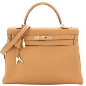 超限定♪エルメス ケリー 32 コピー Sesame Clemence Gold Hardware h09212