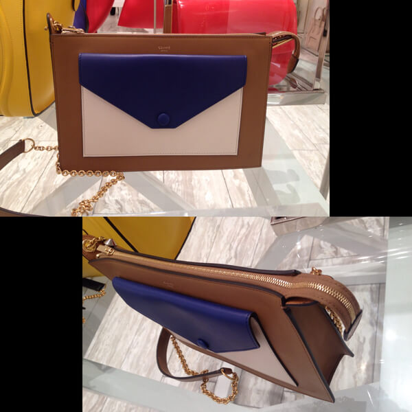 ★2014SS★【セリーヌコピー】チェーン POCKET BAG (INDIGO) 175083UNA.07IN