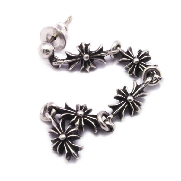 2018新作大人気 インボイス原本/Chrome Hearts クロムハーツスーパーコピー/ タイニーE CHプラスドロップ5片耳