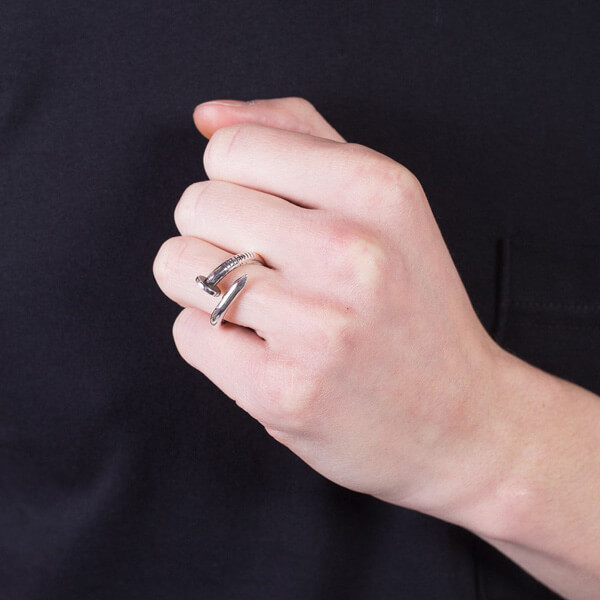 2018新作大人気 CHROME HEARTS クロムハーツスーパーコピー FLAT CH PLUS NAIL リング