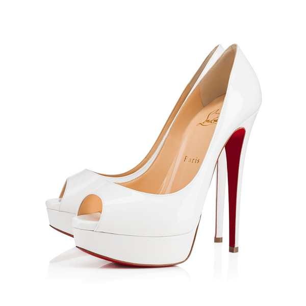2018新作 クリスチャンルブタンスーパーコピー CHRISTIAN LOUBOUTIN Lady peep パテントレザー 150mm