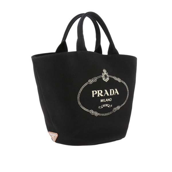 2018新作 PRADA プラダスーパーコピー カナパ バケツ型トートバッグ CANAPA ブラック 1BG163_ZKI