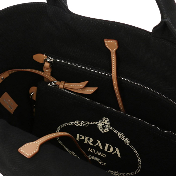 2018新作 PRADA プラダスーパーコピー カナパ バケツ型トートバッグ CANAPA ブラック 1BG163_ZKI