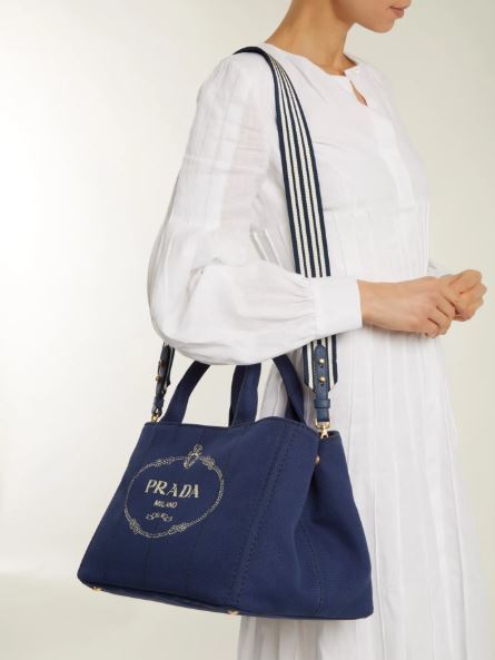 2018新作 PRADA プラダコピー カナパ キャンバス 2WAY トートバッグ M