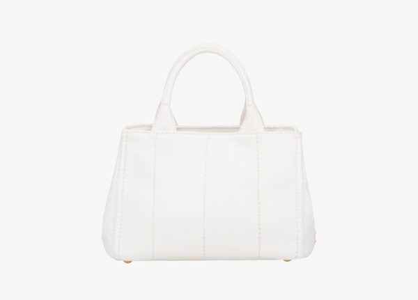 2018新作 PRADA プラダコピー カナパ Mサイズ ストライプ ショルダー付