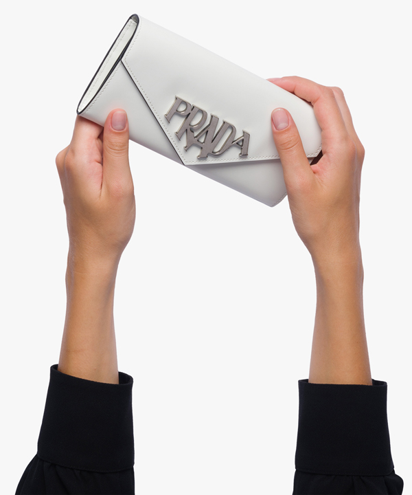 2018新作 日本未入荷☆PRADA プラダコピーロゴ カードホルダー付き長財布 1MH037_ZO6_F0009