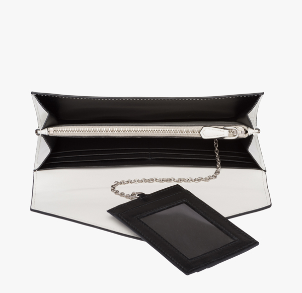 2018新作 日本未入荷☆PRADA プラダコピーロゴ カードホルダー付き長財布 1MH037_ZO6_F0009