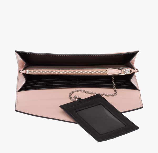 2018新作！日本未入荷☆PRADA プラダコピー ロゴ カードホルダー付き長財布 1MH037_ZO6_F0333
