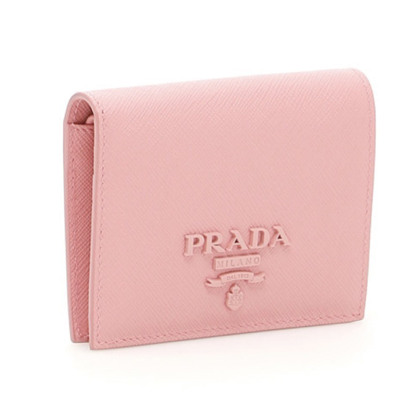 18SS PRADA プラダコピー モノクローム 二つ折り財布 1MV204_2EBW_F0442