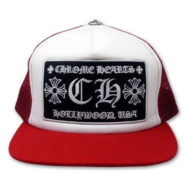 【CHROME HEARTS】ホワイト クロムハーツ スーパーコピー CH トラッカー メッシュキャップ レッド 【CHROME HEARTS】ホワイト クロムハーツ スーパーコピー CH トラッカー メッシュキャップ レッド