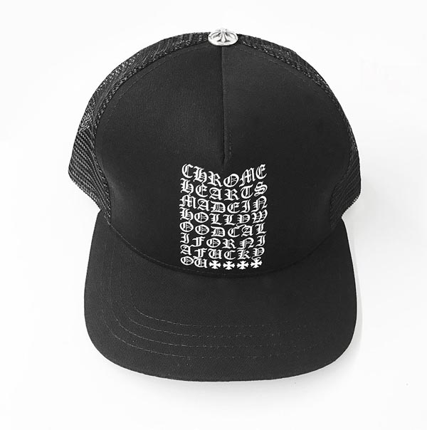CHROME HEARTS クロムハーツ レプリカ ハリウッドキャップ ブラック CHROME HEARTS クロムハーツ レプリカ ハリウッドキャップ ブラック